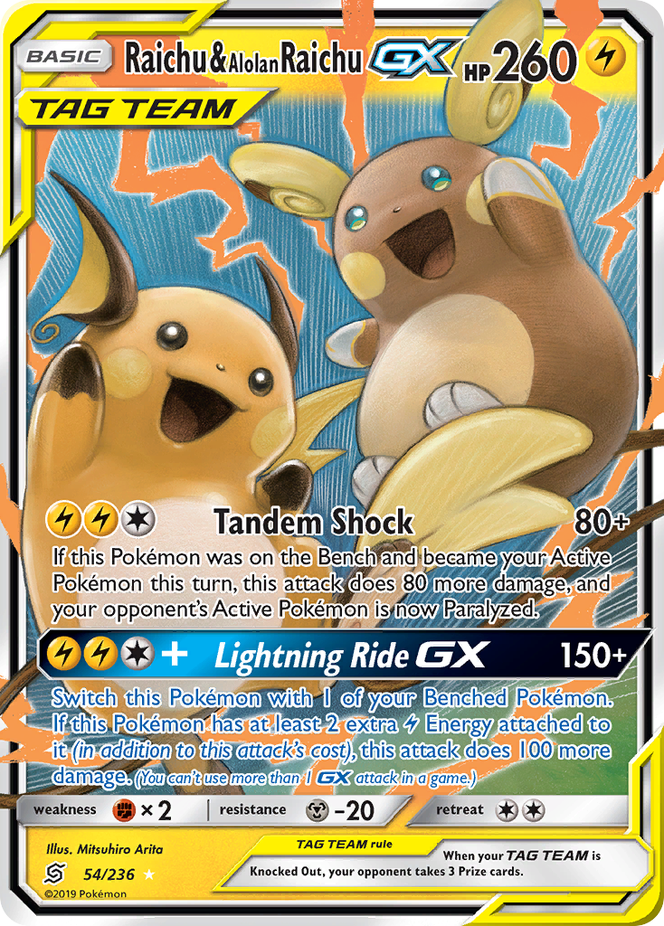 Raichu & Alolan Raichu-GX (English)