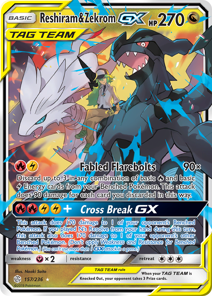 Reshiram & Zekrom-GX (English)