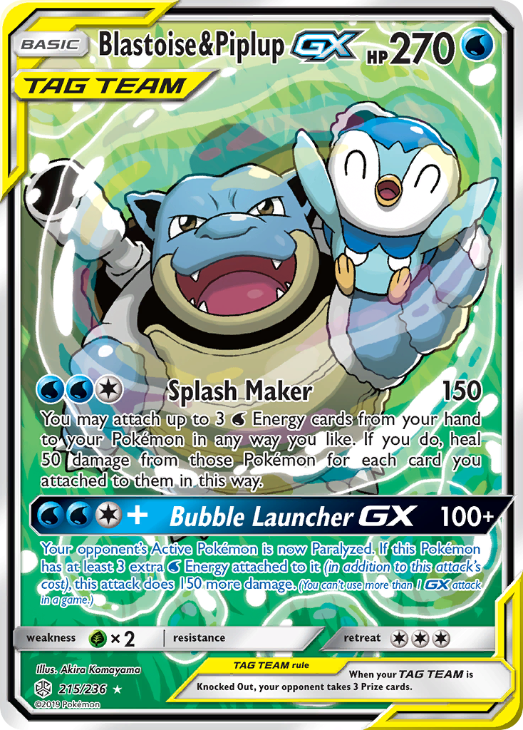 Blastoise & Piplup-GX (English)