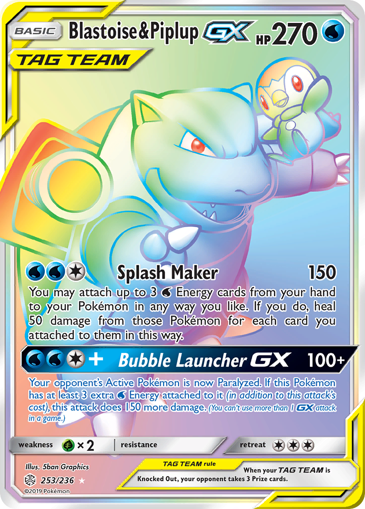 Blastoise & Piplup-GX (English)