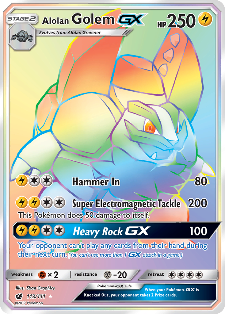 Alolan Golem-GX (English)
