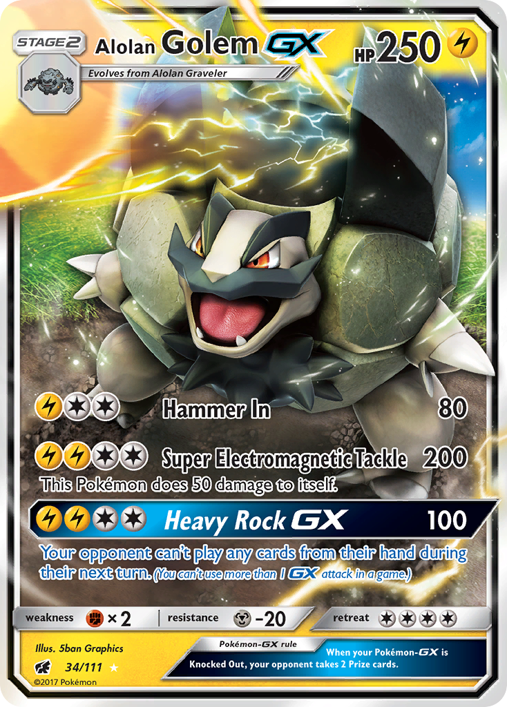 Alolan Golem-GX (English)