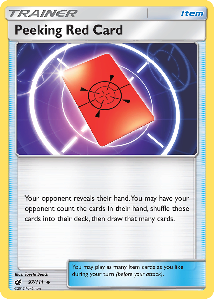 Peeking Red Card (English)