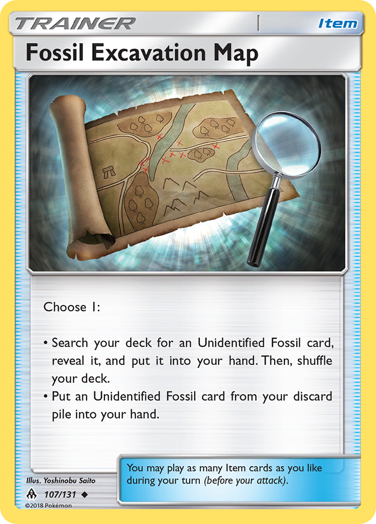 Fossil Excavation Map (English)