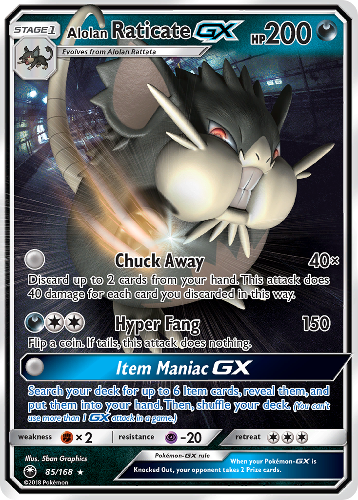 Alolan Raticate-GX (English)