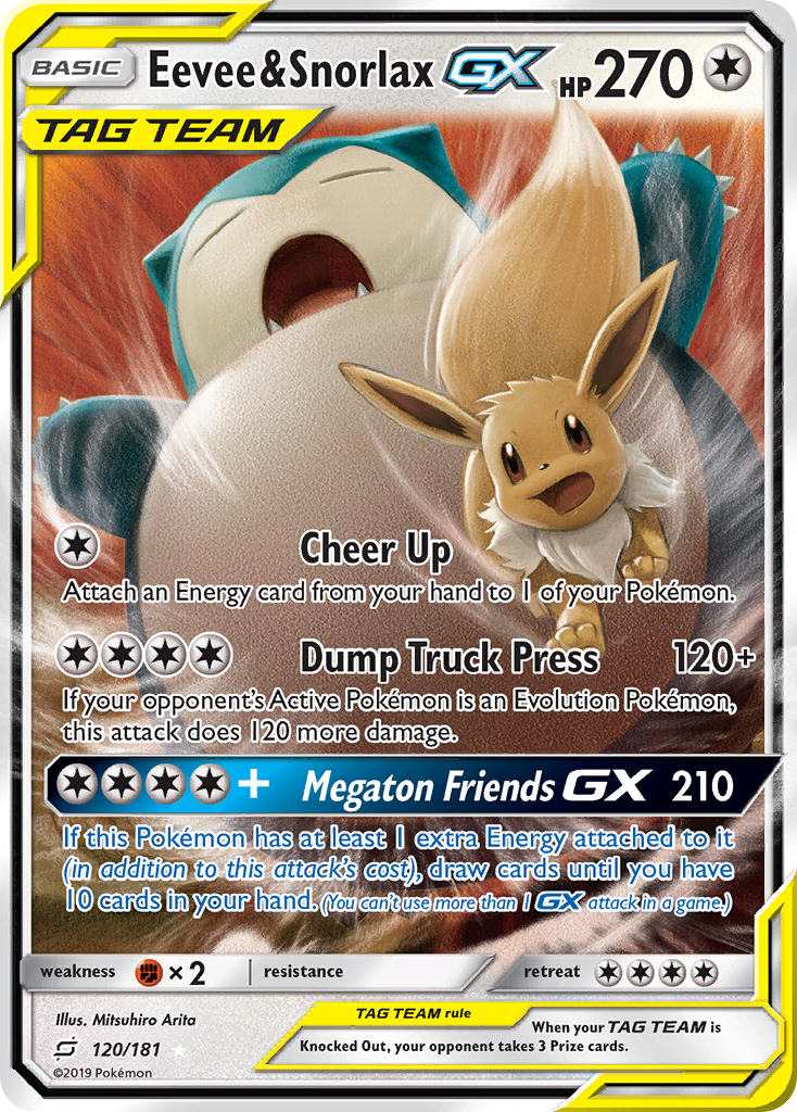 Eevee & Snorlax-GX (English)