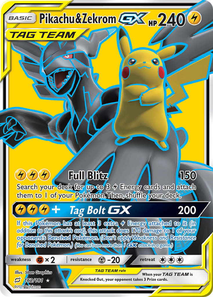 Pikachu & Zekrom-GX (English)