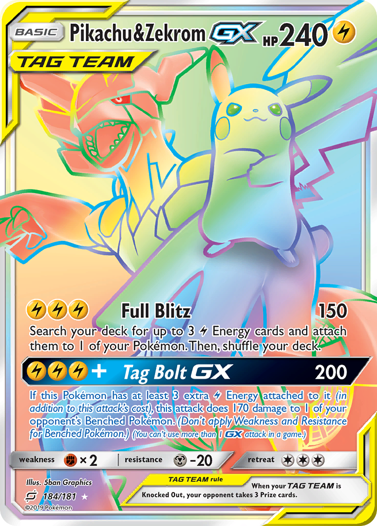 Pikachu & Zekrom-GX (English)