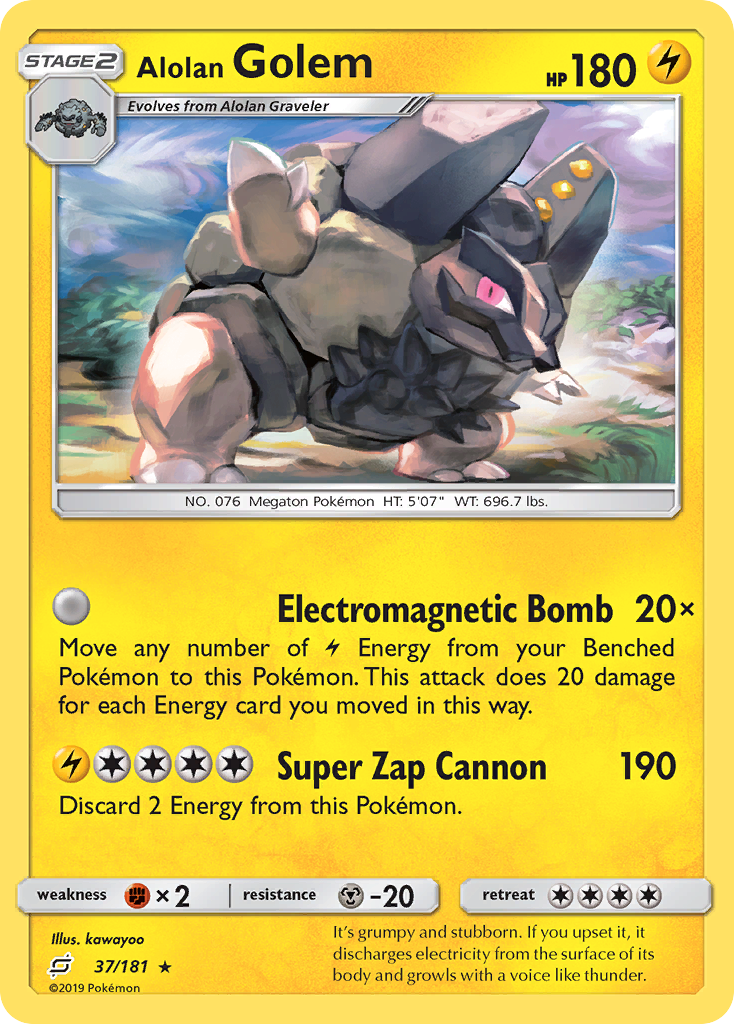 Alolan Golem (English)
