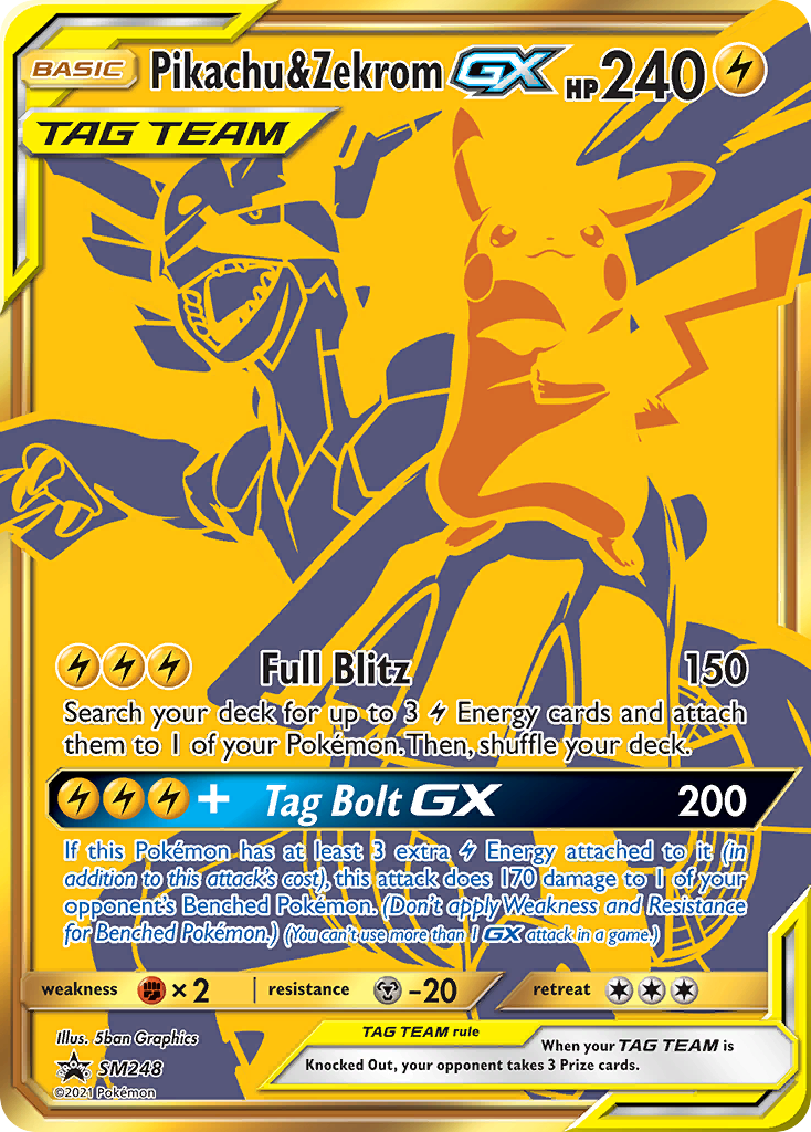 Pikachu & Zekrom-GX (English)