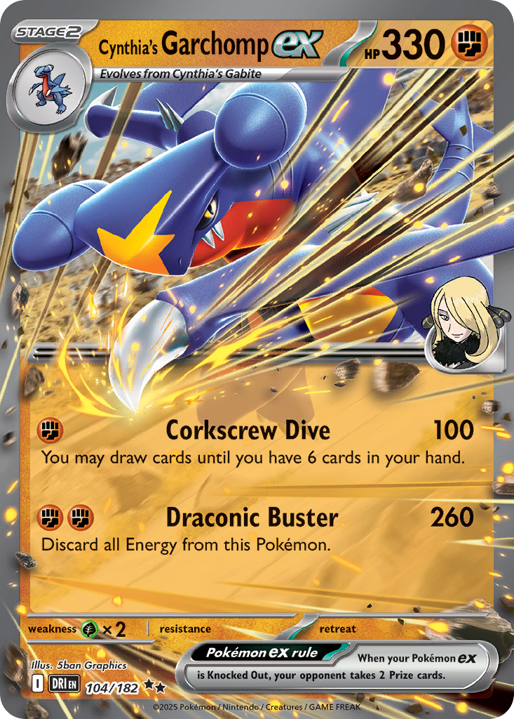 Cynthia's Garchomp ex (English)