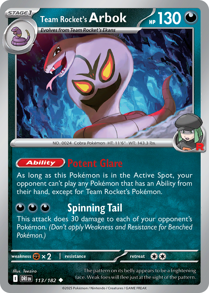 Team Rocket's Arbok (English)