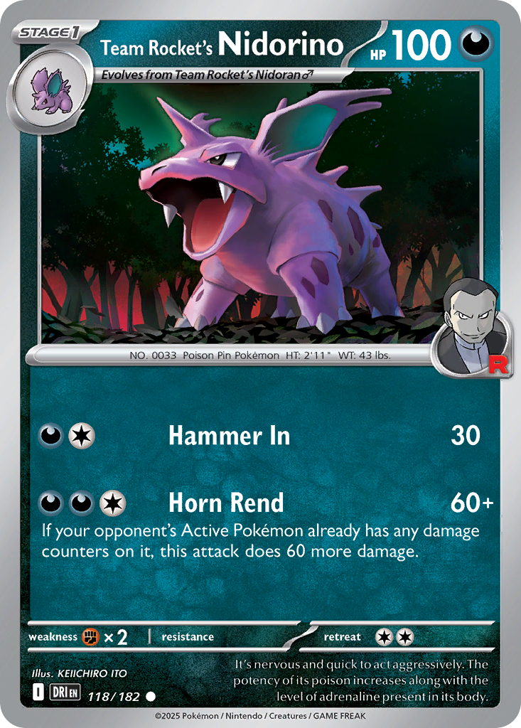 Team Rocket's Nidorino (English)