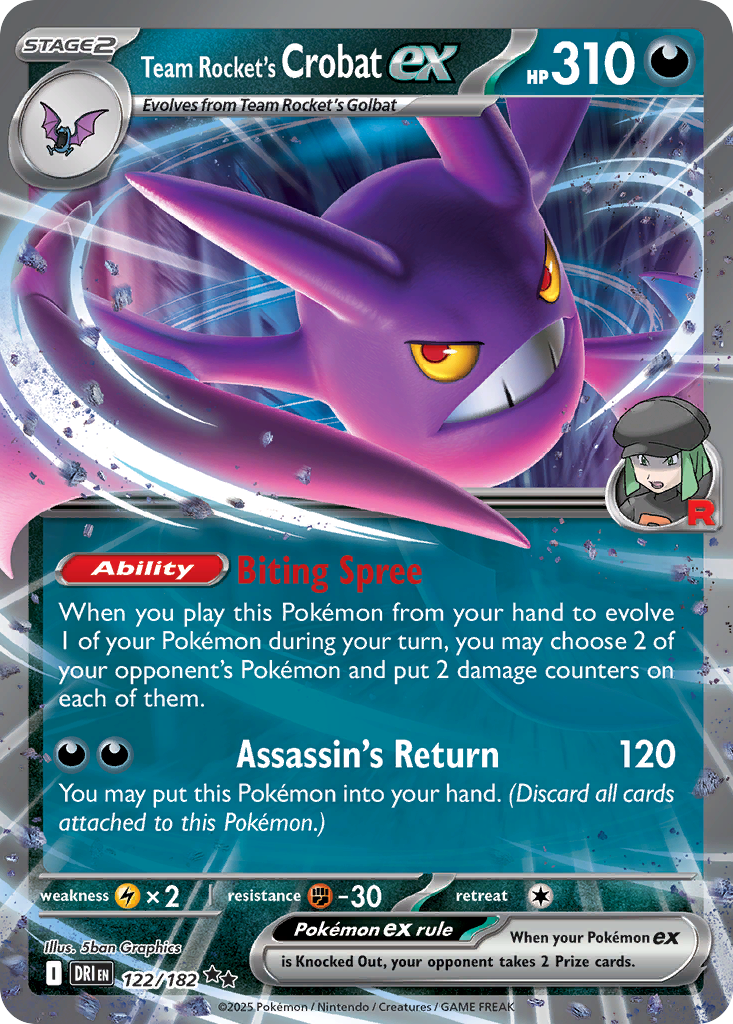 Team Rocket's Crobat ex (English)