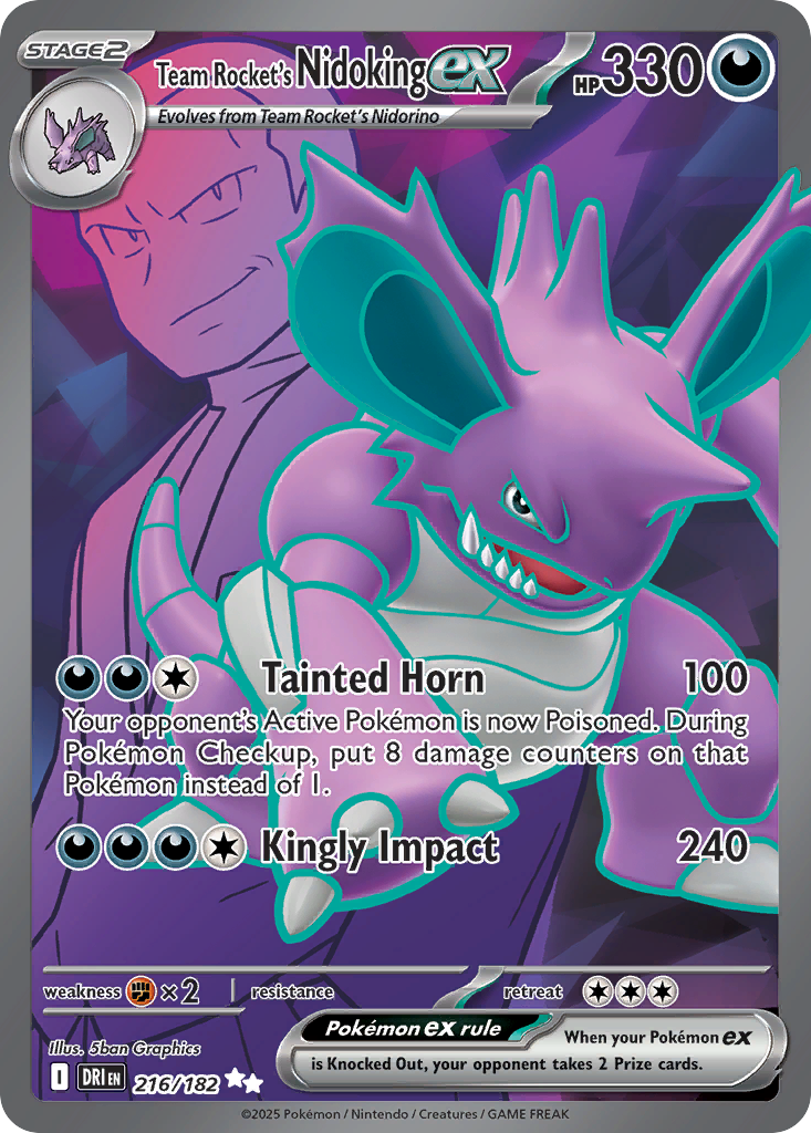 Team Rocket's Nidoking ex (UR) (English)