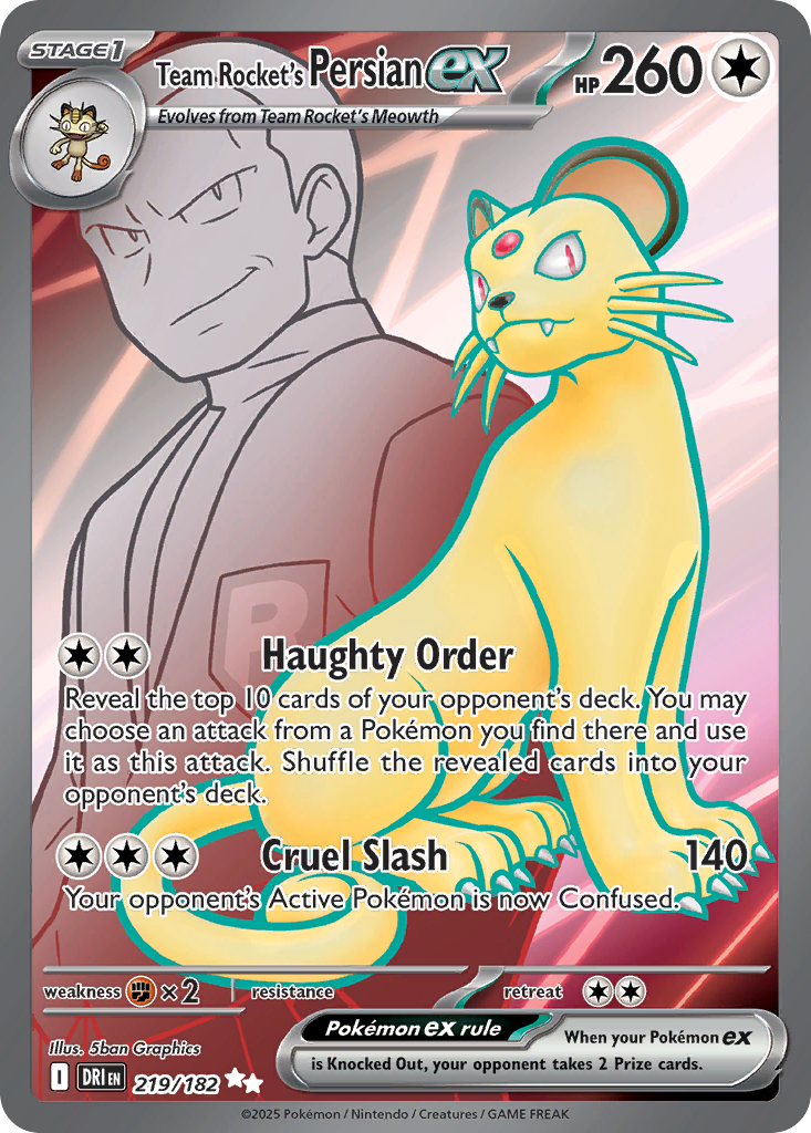 Team Rocket's Persian ex (UR) (English)