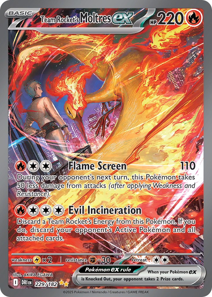 Team Rocket's Moltres ex (SAR) (English)