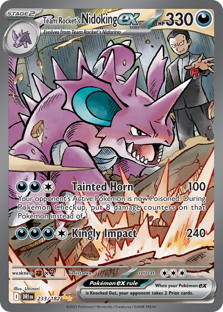 Team Rocket's Nidoking ex (SAR) (English)