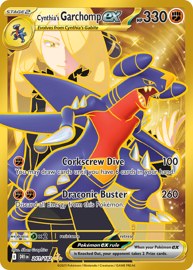 Cynthia's Garchomp ex (HR) (English)