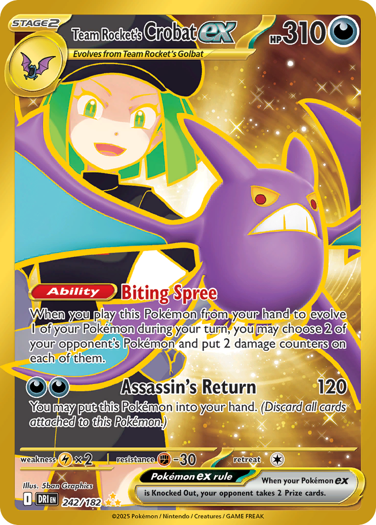 Team Rocket's Crobat ex (HR) (English)