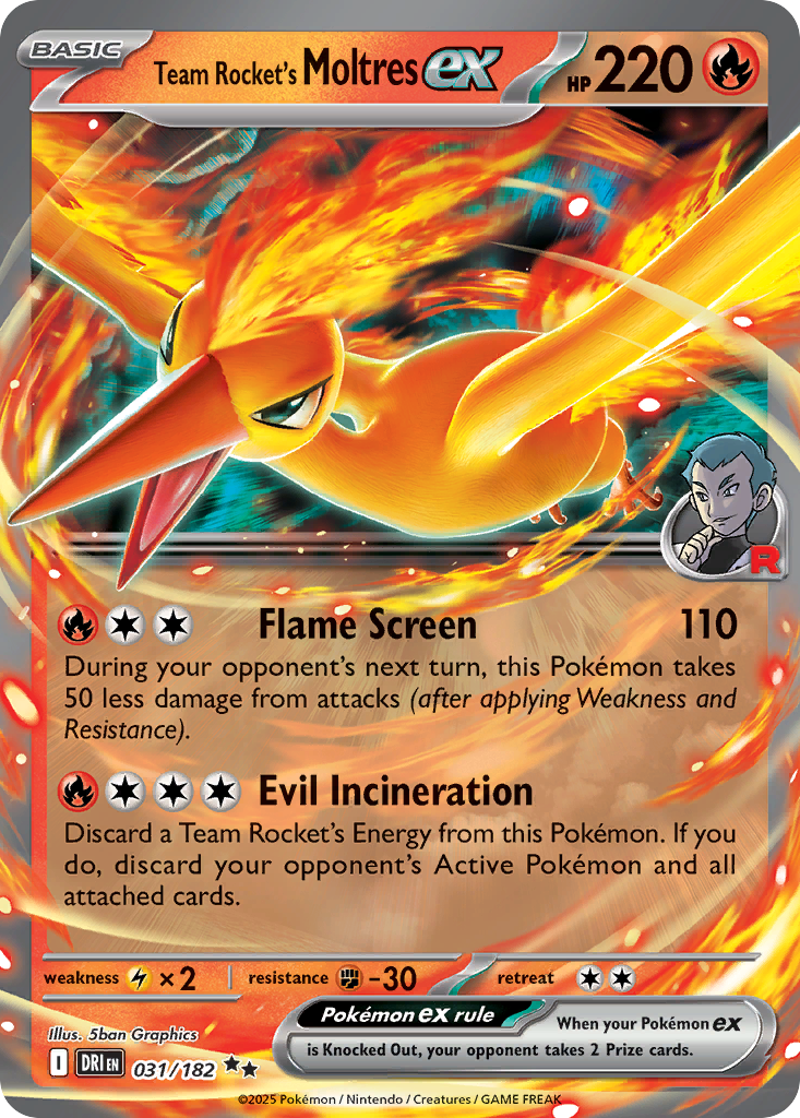 Team Rocket's Moltres ex (English)