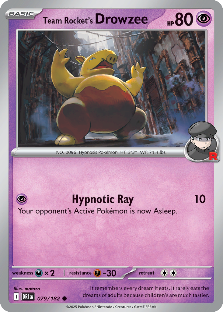 Team Rocket's Drowzee (English)