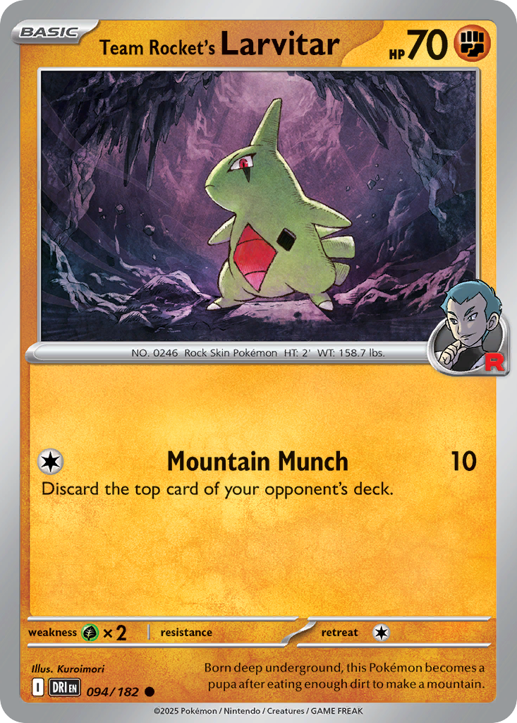 Team Rocket's Larvitar (English)