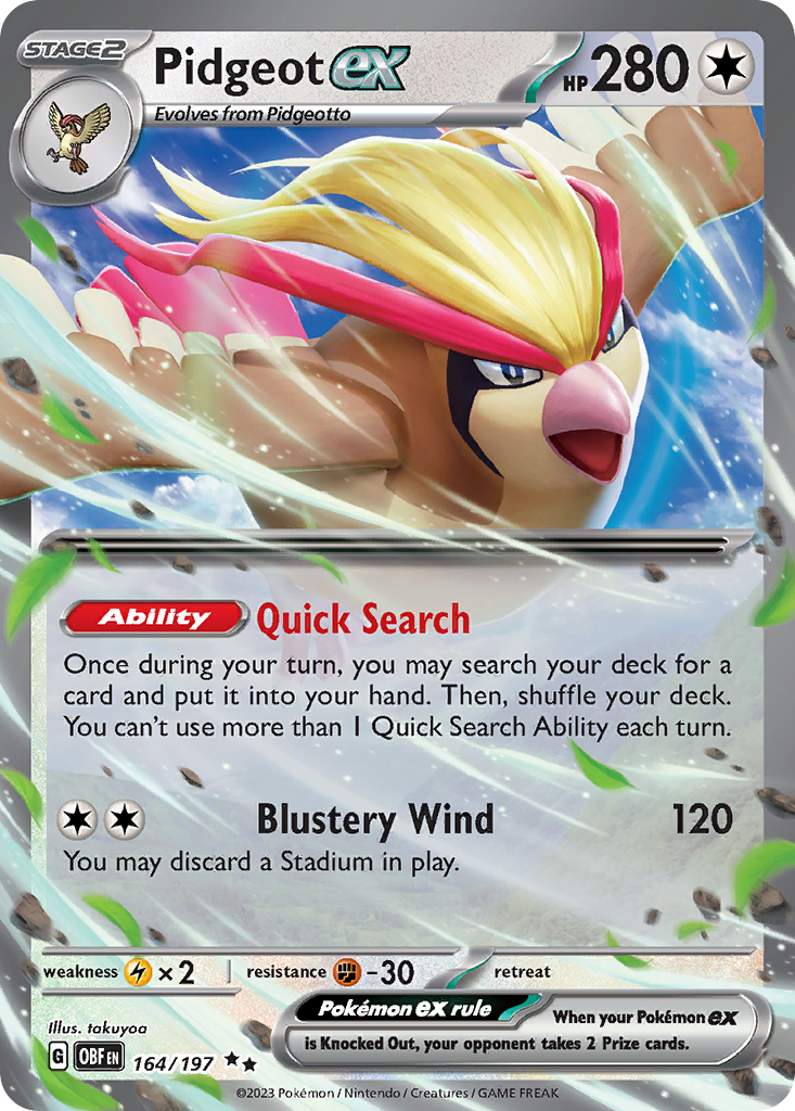 Pidgeot ex (English)