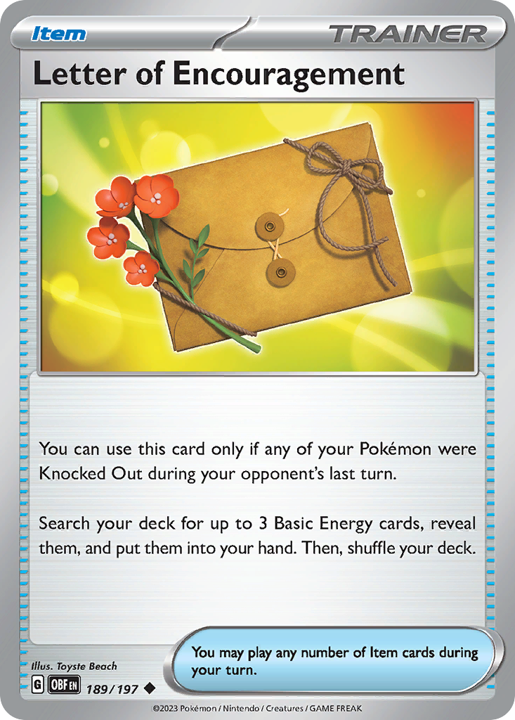 Letter of Encouragement (English)