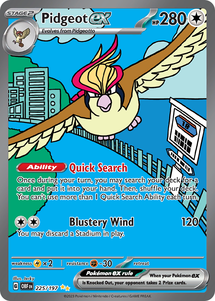 Pidgeot ex (SAR) (English)