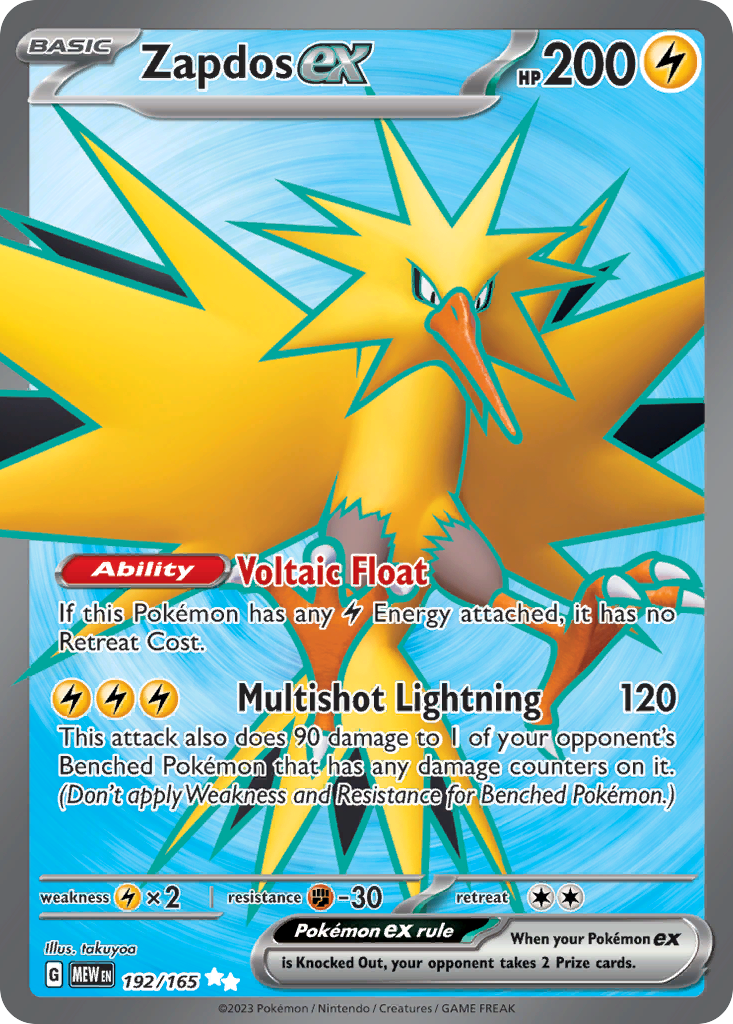Zapdos ex (UR) (English)