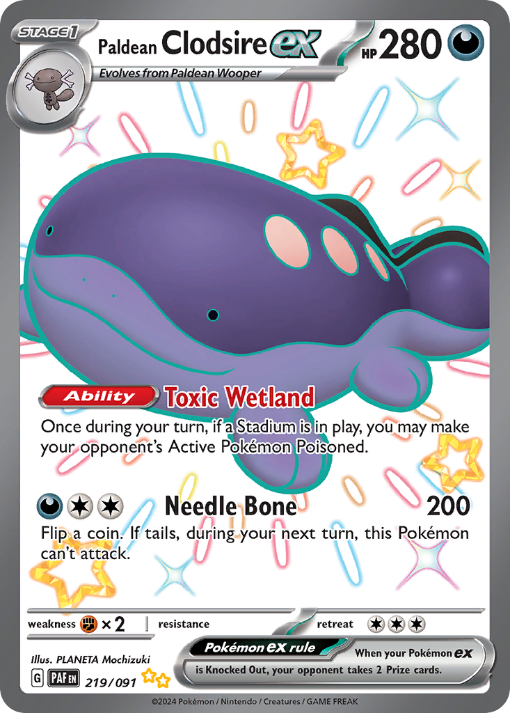 Paldean Clodsire ex (English)