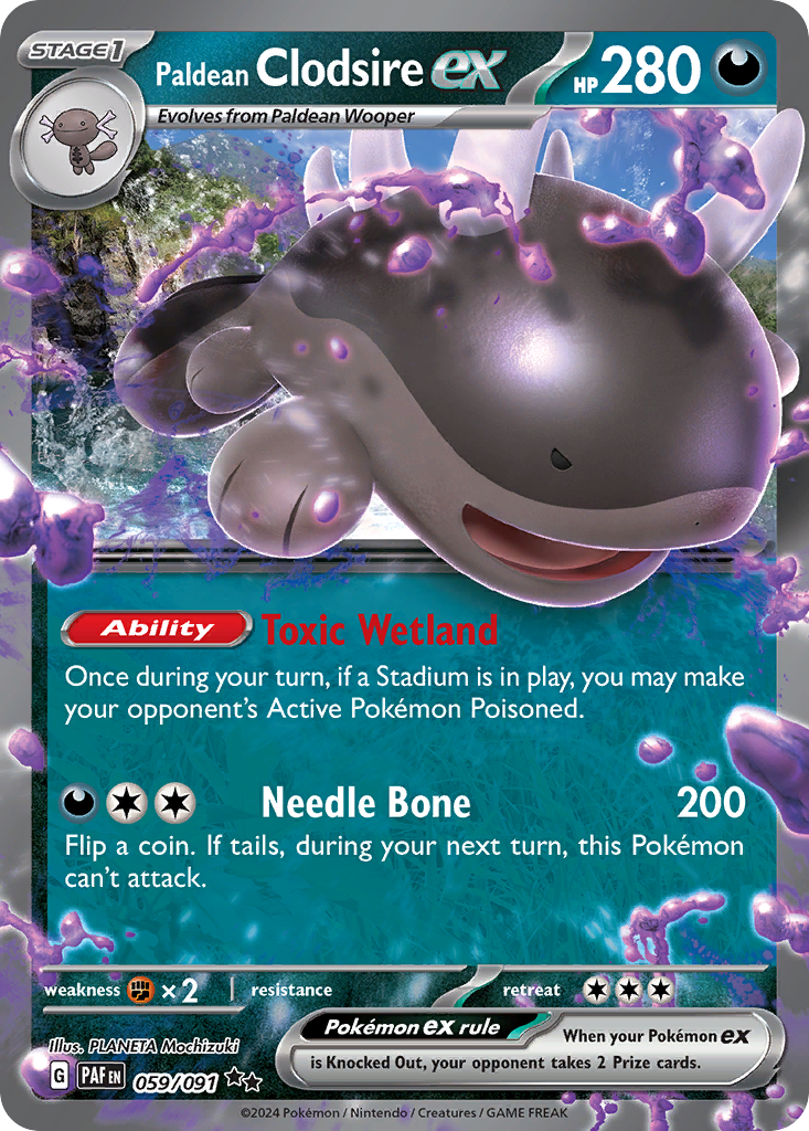 Paldean Clodsire ex (English)