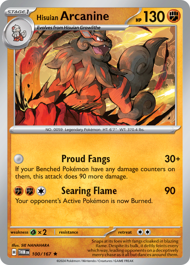 Hisuian Arcanine (English)
