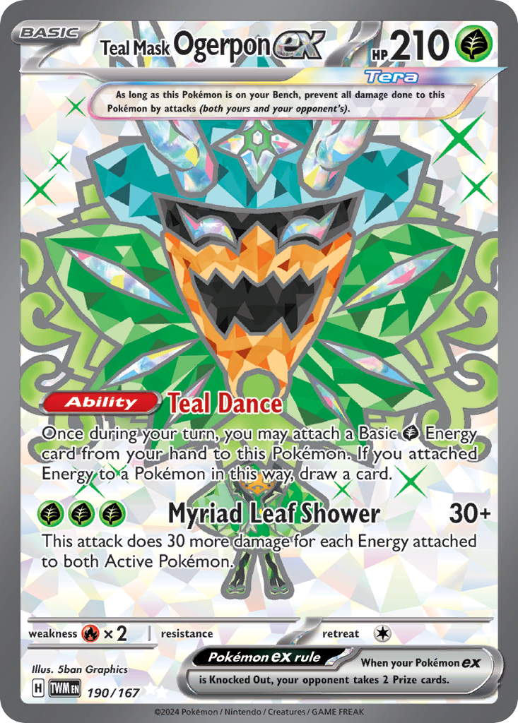 Teal Mask Ogerpon ex (UR) (English)
