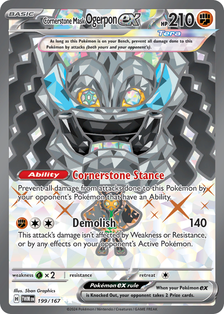Cornerstone Mask Ogerpon ex (UR) (English)