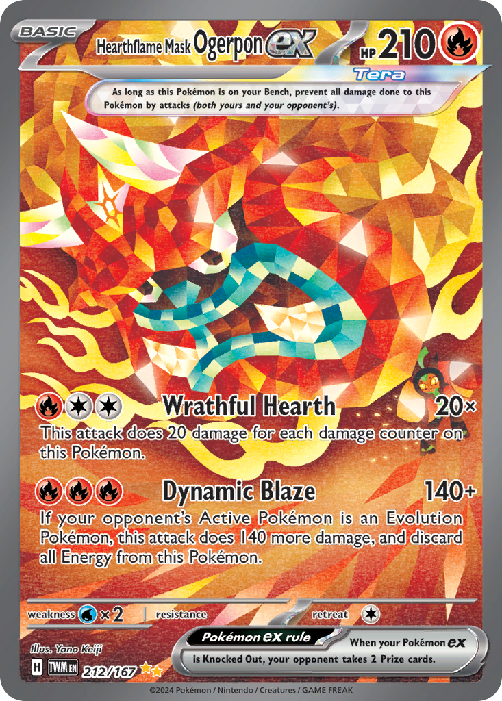 Hearthflame Mask Ogerpon ex (SAR) (English)