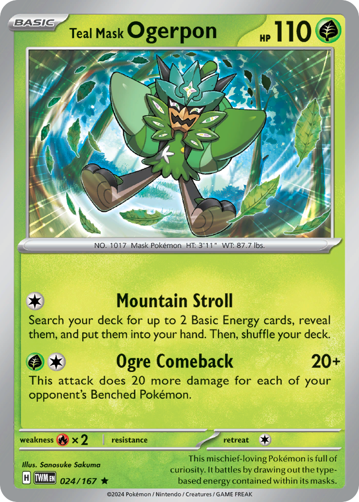 Teal Mask Ogerpon (English)