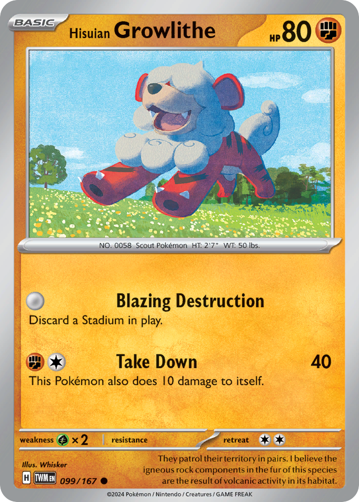 Hisuian Growlithe (English)