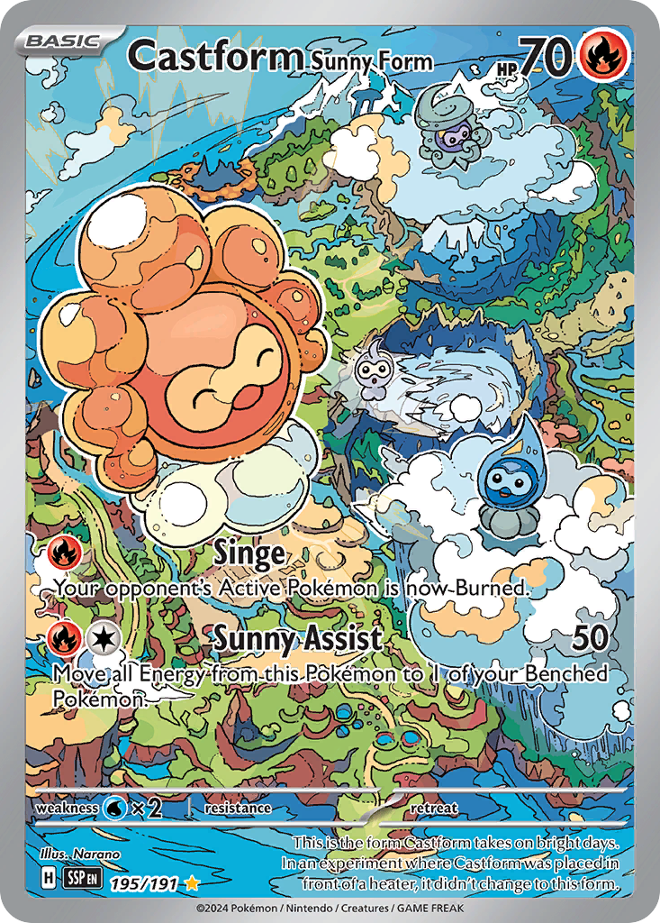 Castform Sunny Form (IR) (English)