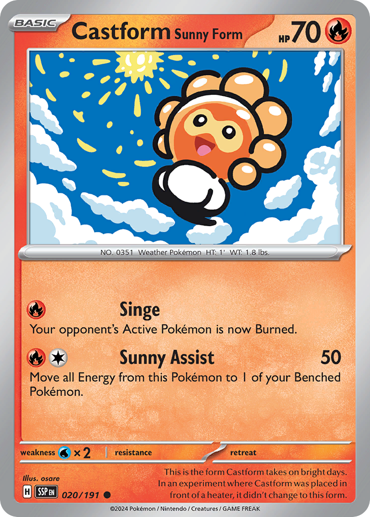 Castform Sunny Form (English)
