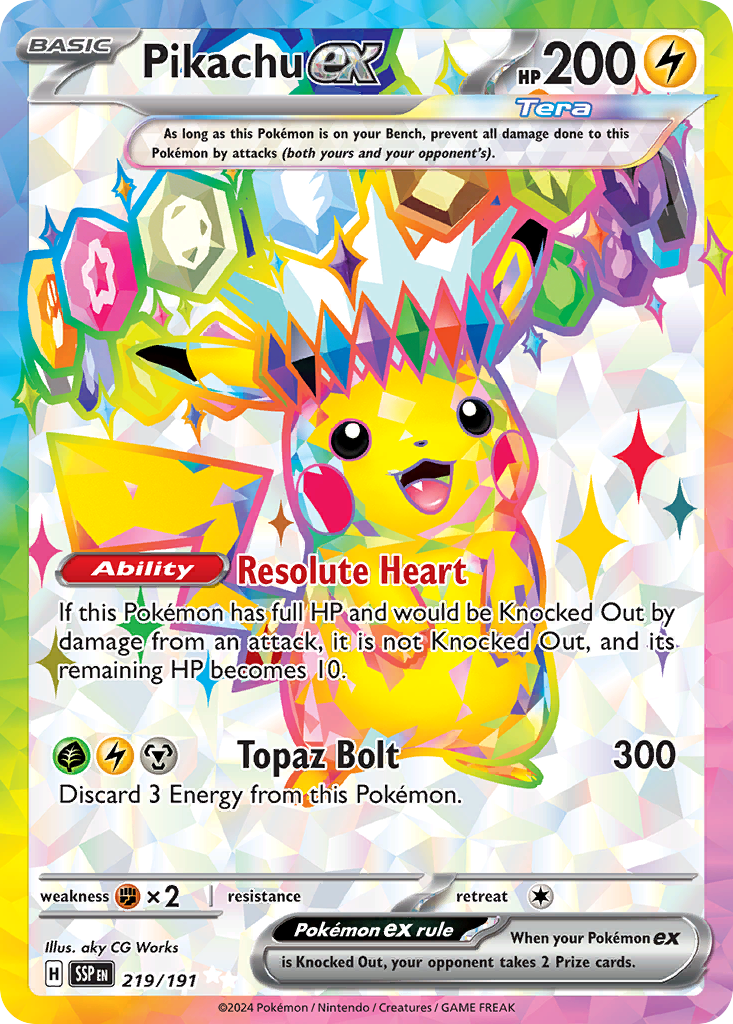 Pikachu ex (UR) (English)