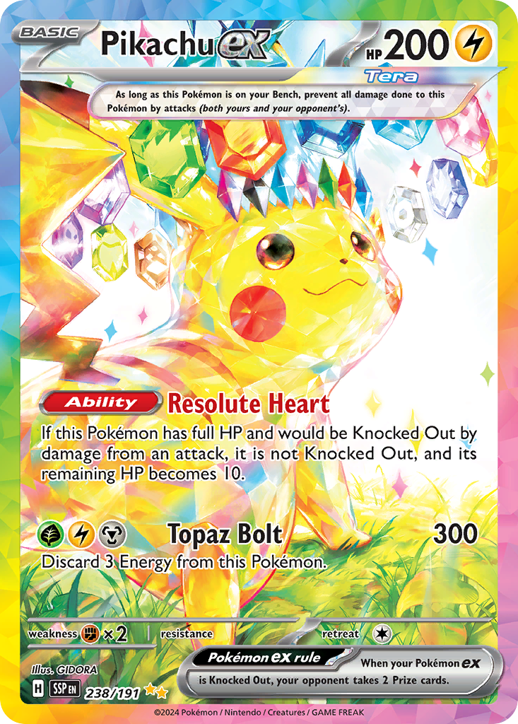 Pikachu ex (SAR) (English)