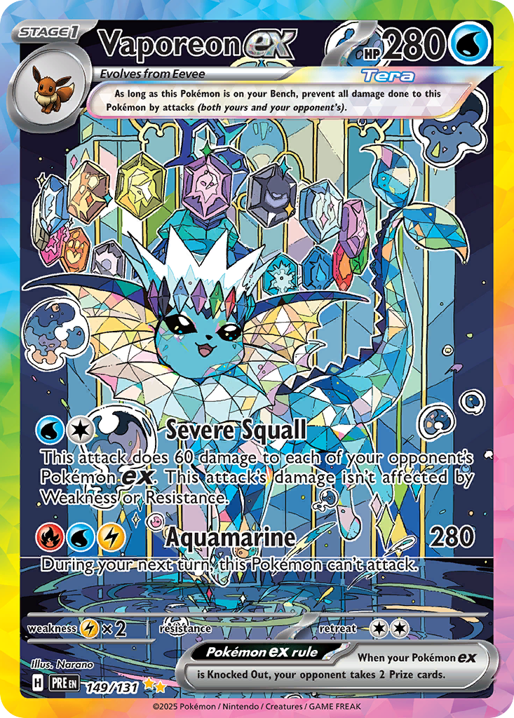 Vaporeon ex (SAR) (English)