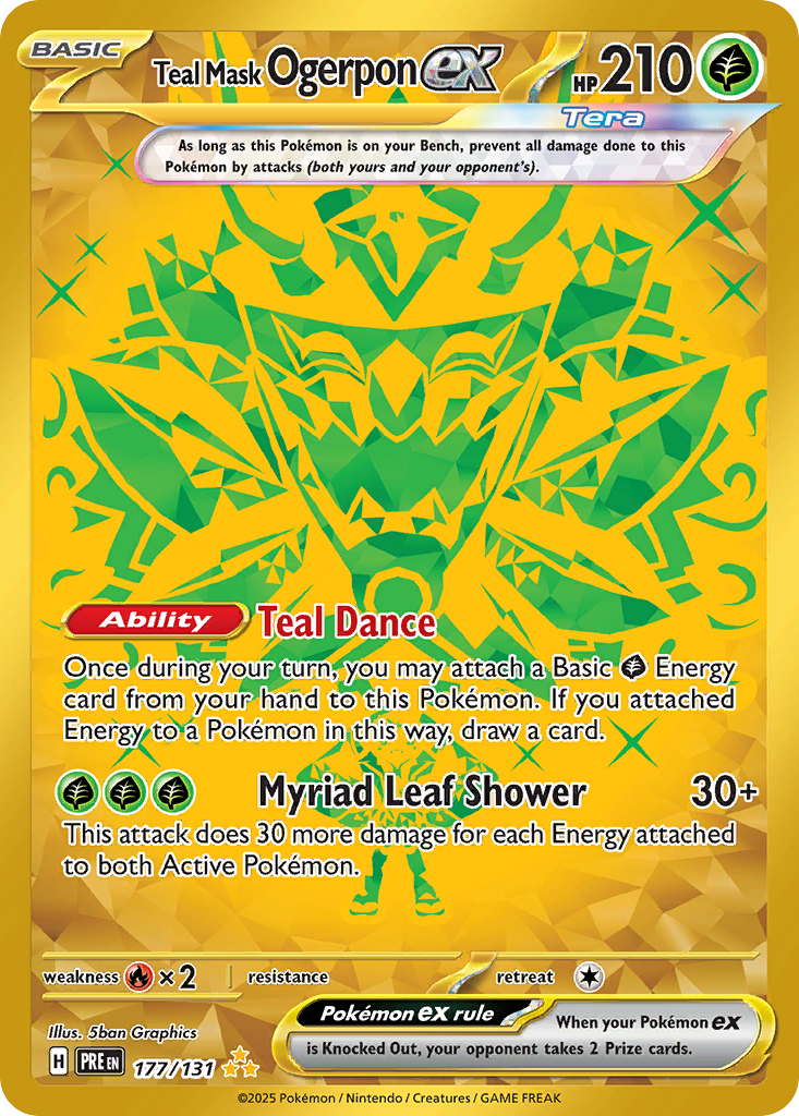 Teal Mask Ogerpon ex (HR) (English)