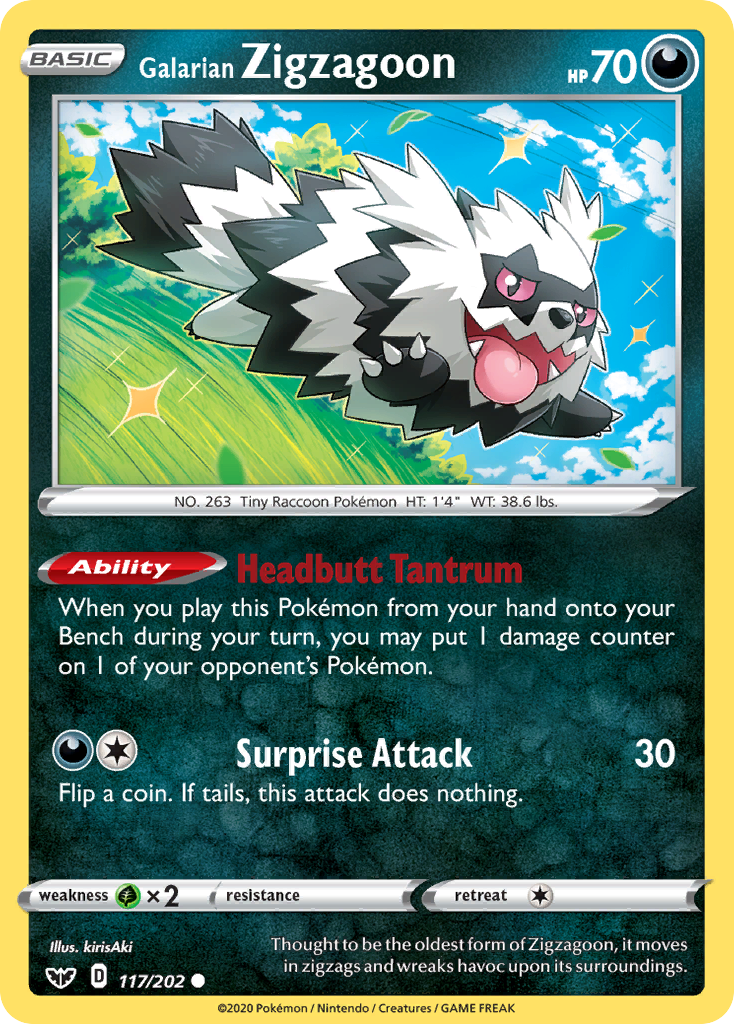 Galarian Zigzagoon (English)