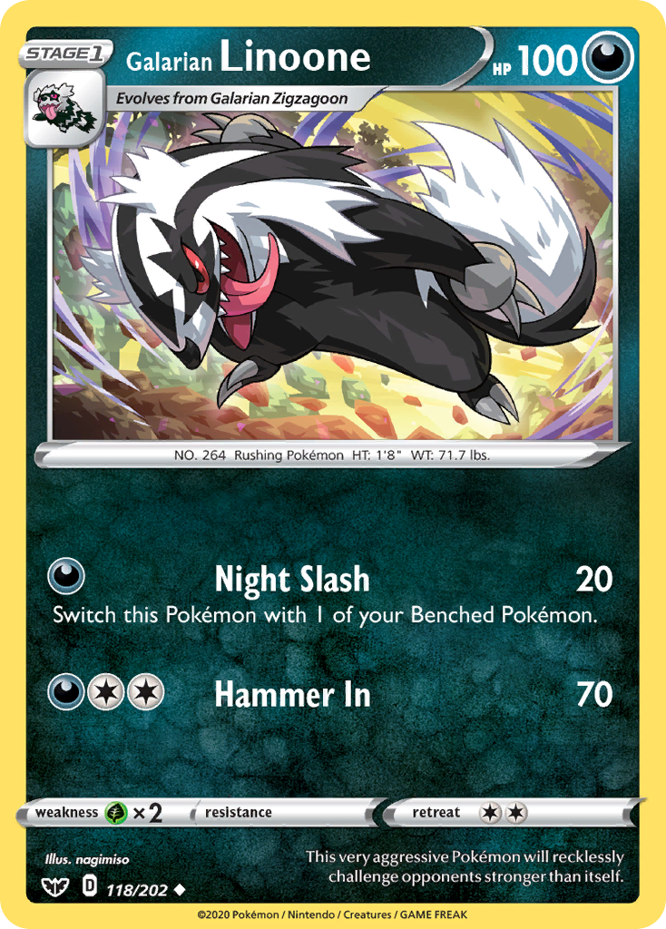 Galarian Linoone (English)