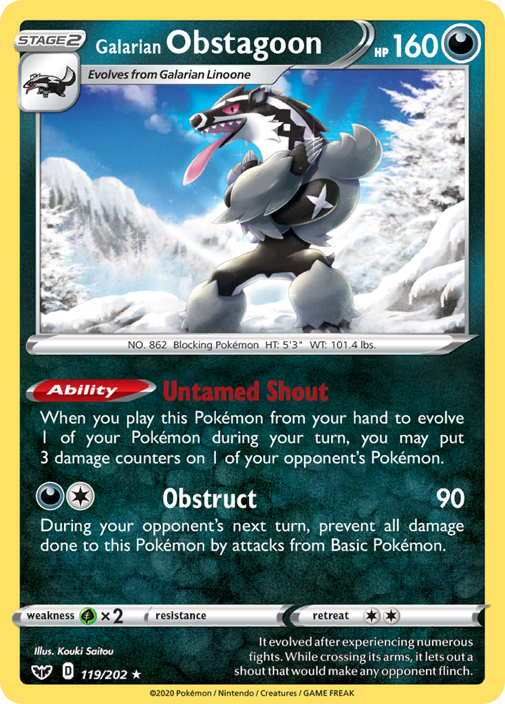 Galarian Obstagoon (English)