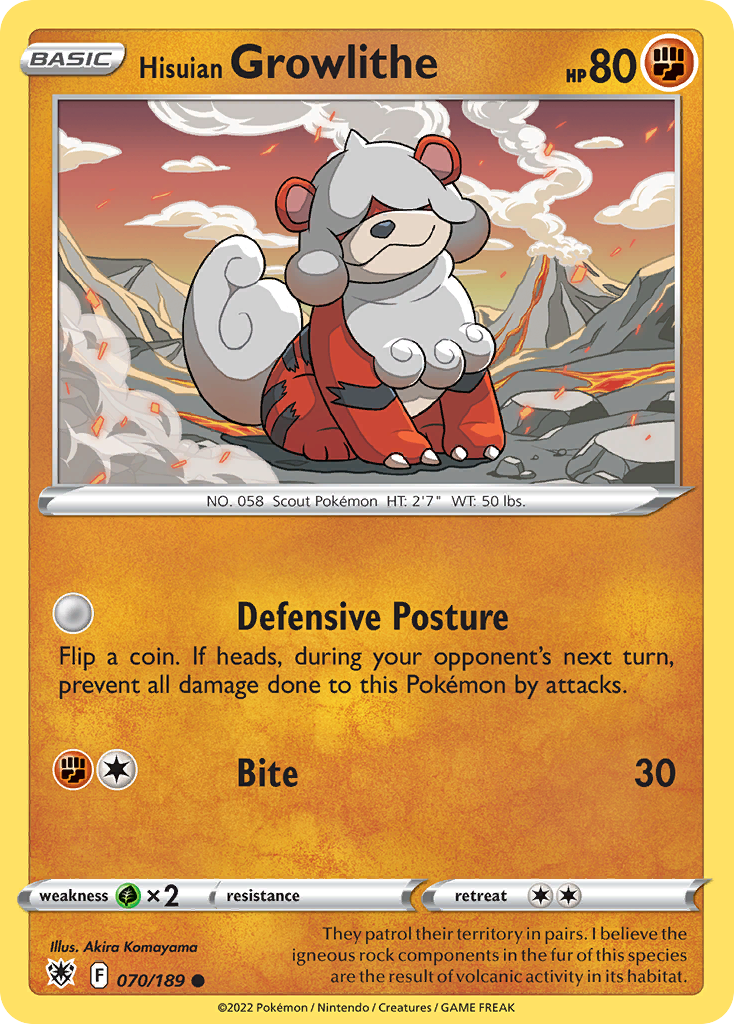 Hisuian Growlithe (English)