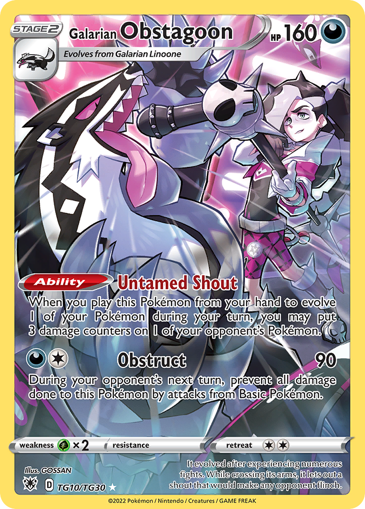Galarian Obstagoon (TG) (English)